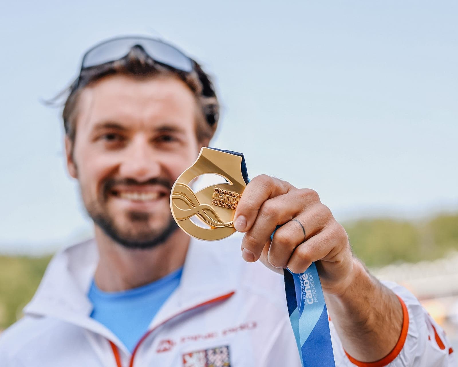 Martin Fuksa with gold medal